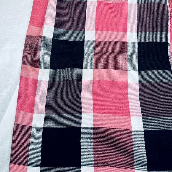 NWT Handmade Scarf by Sana – Pink & Black Check Design - Picture 1 of 11